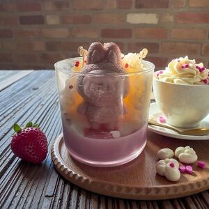 Handmade monster bohemian Rose with a touch of blueberry cheesecake 24oz candle